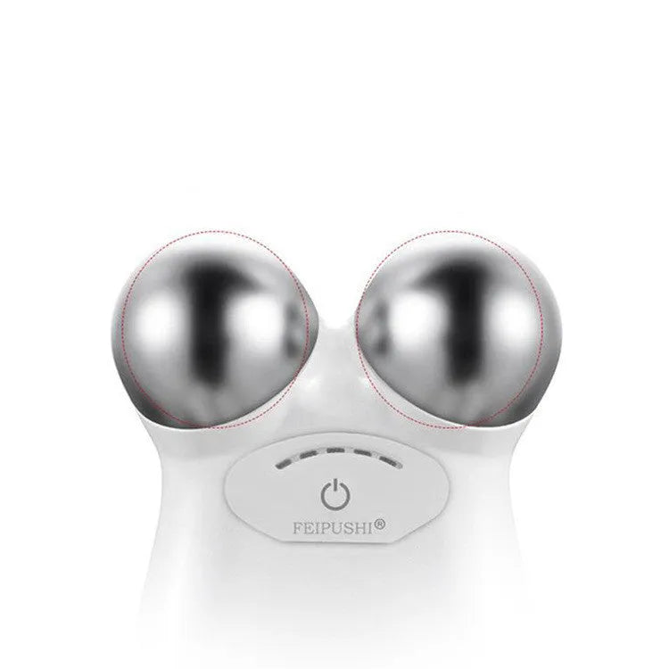 Pink or white HS-858 micro current facial lifting device for skin firming and rejuvenation.