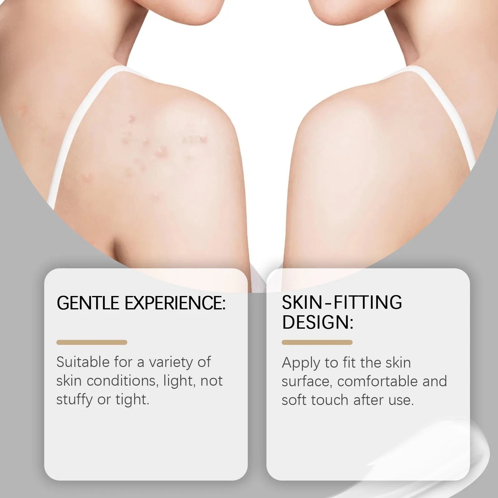 Skin neck cream gentle soothing 75g repair cream with Bifidobacterium and mint leaf in a white tube