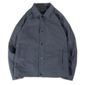 Men's thin Korean-style single-layer jacket in light grey, showing front view with long sleeves.