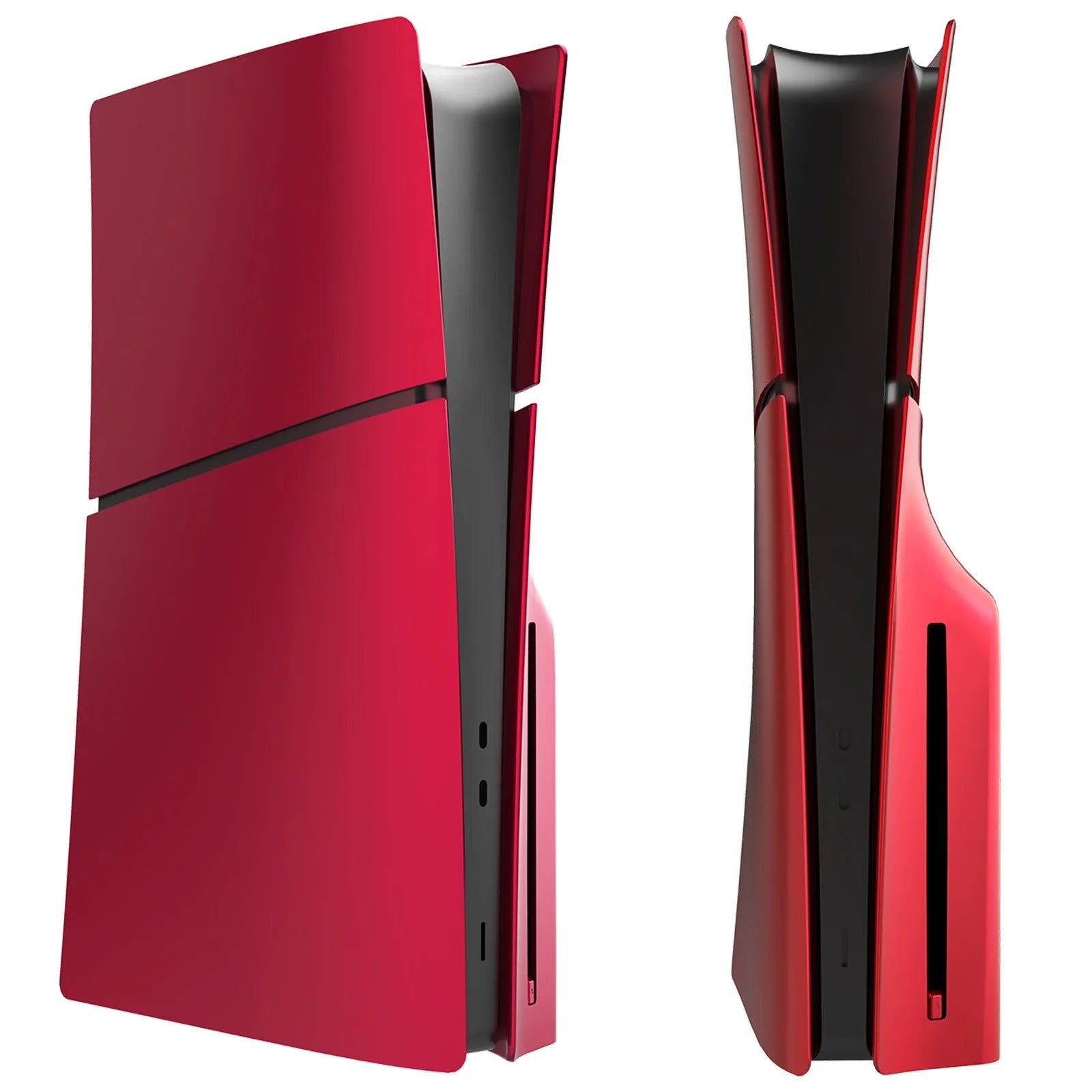 PS5 Slim protective shell replacement cover in ABS plastic showing four-piece design