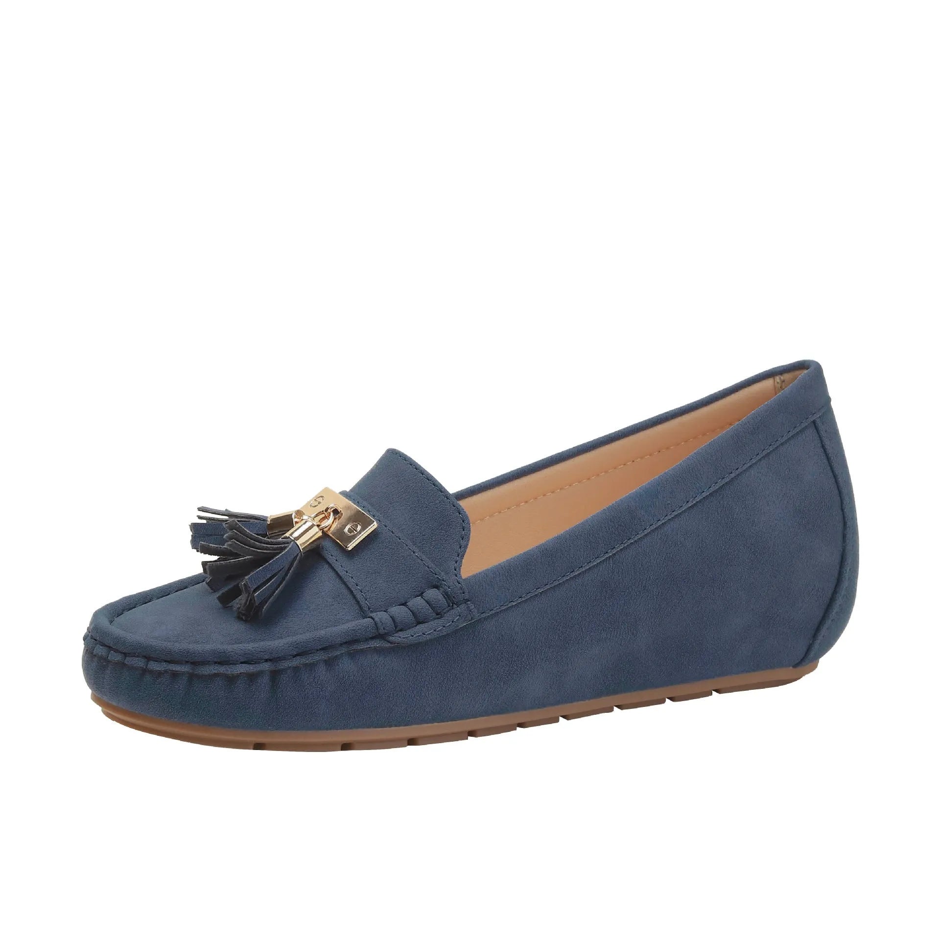 Women's flat heel height increasing insole shoes in artificial PU available in multiple colours with 3-5cm lift