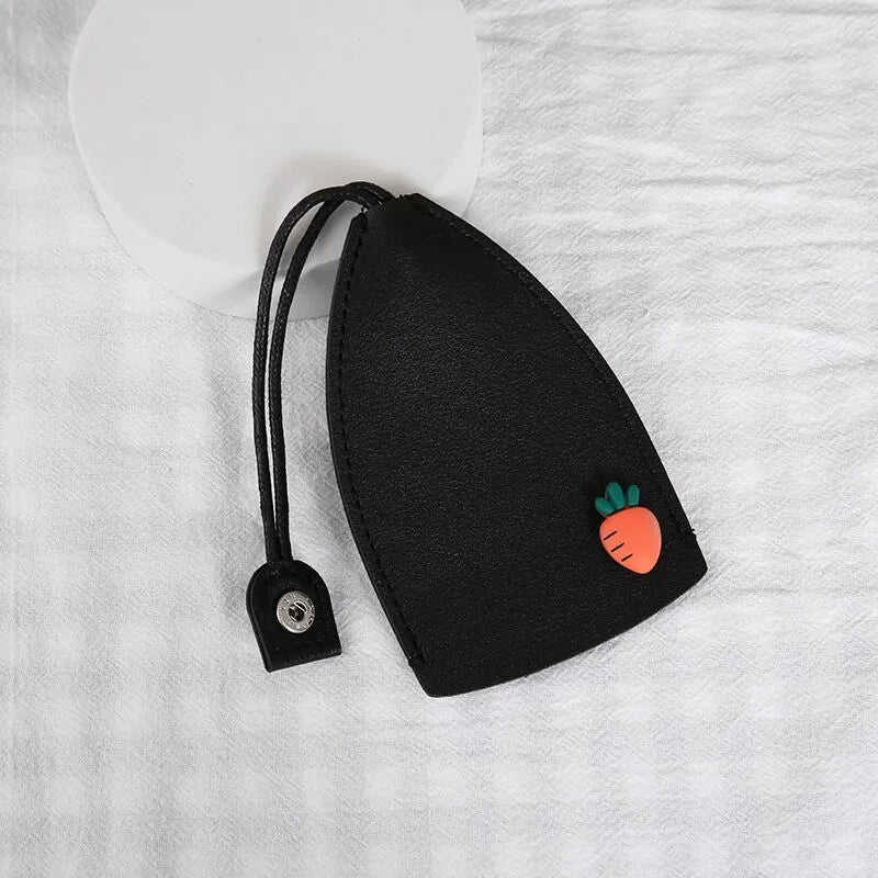 Colourful cartoon pull-out key case for car keys with PU leather construction