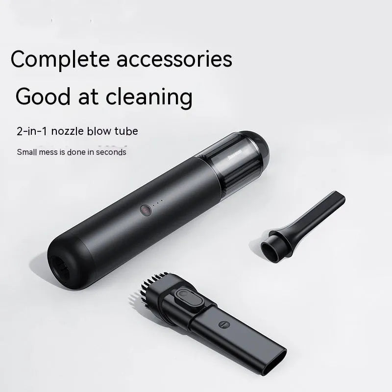 BASEUS A3 cordless car vacuum cleaner in black, silver, or black A colour.