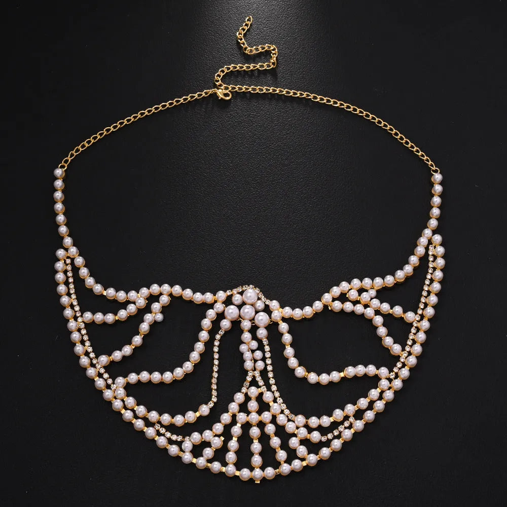 Geometric women's party mask with rhinestone patchwork and metallic silver or gold electroplated finish