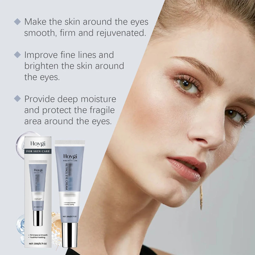 Retinol Eye Cream 20g soft moisturising formula in 3 × 12.1cm packaging for dark circles and puffiness
