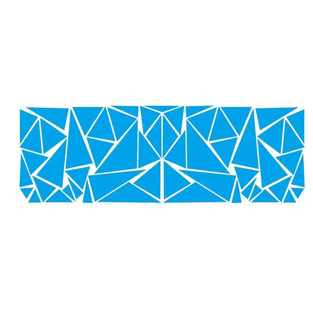 Large black geometric-pattern car sticker sheet for vehicle waistline modification