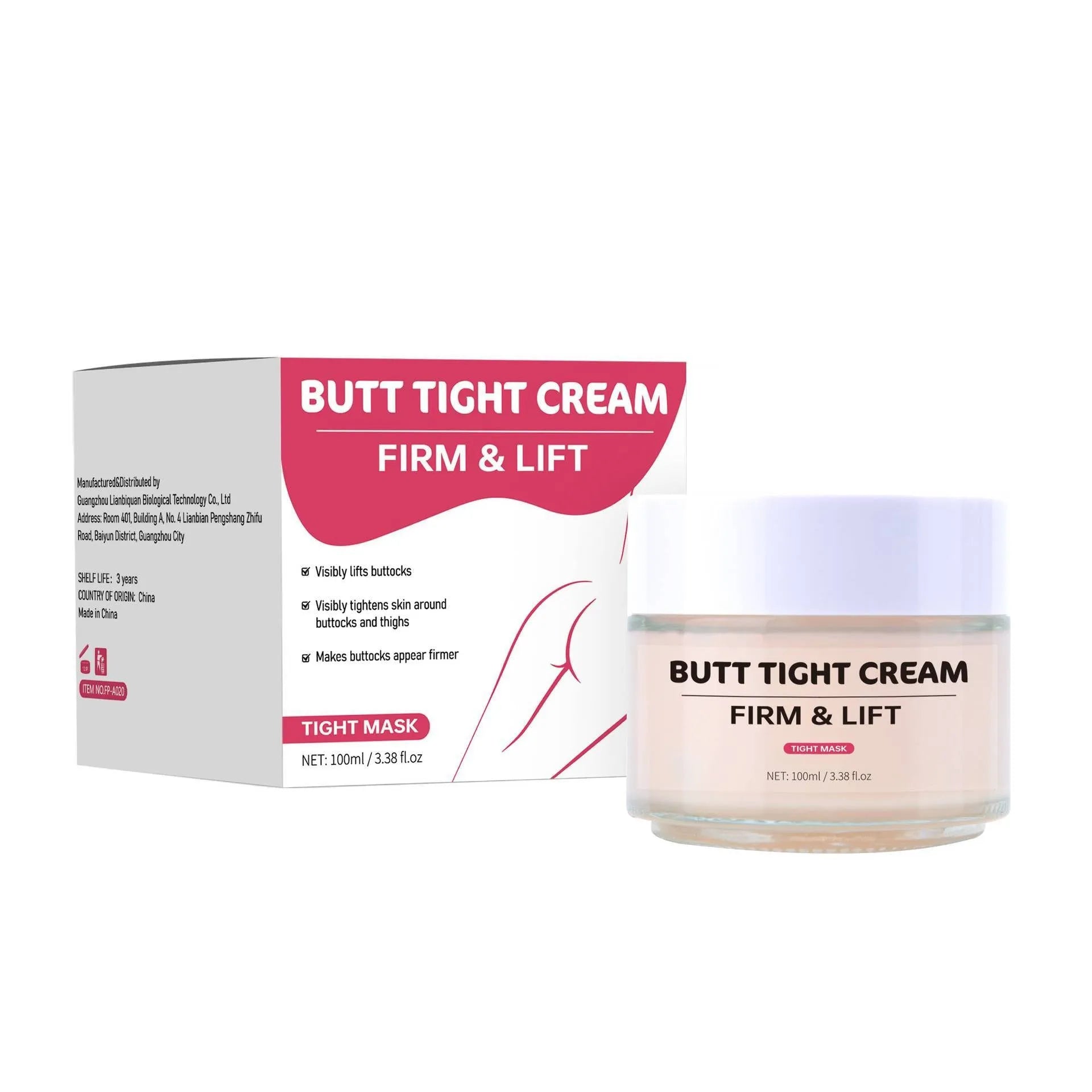 100ml hip tightening cream with applicator for body firming and nourishing