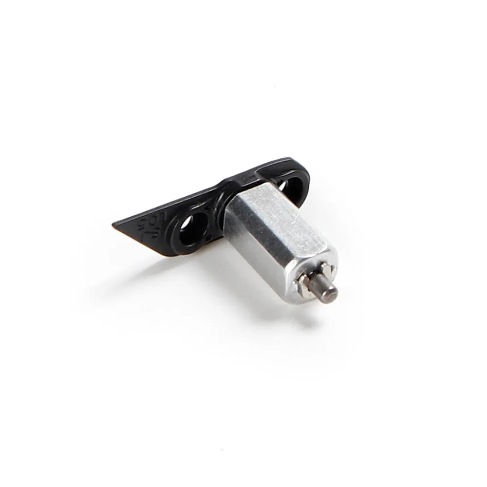 Drone motor rotating shaft kit showing front spindle and rear axle components