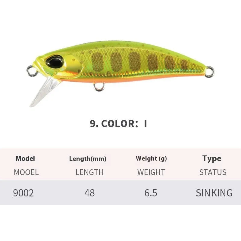 48mm Japanese mino fishing lure for Mandarin Fish and Snakehead fishing