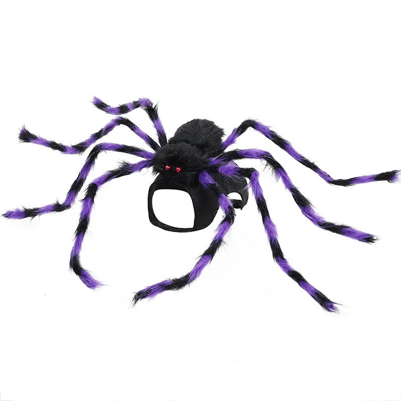 Halloween spider costume for pets in multiple colour options
