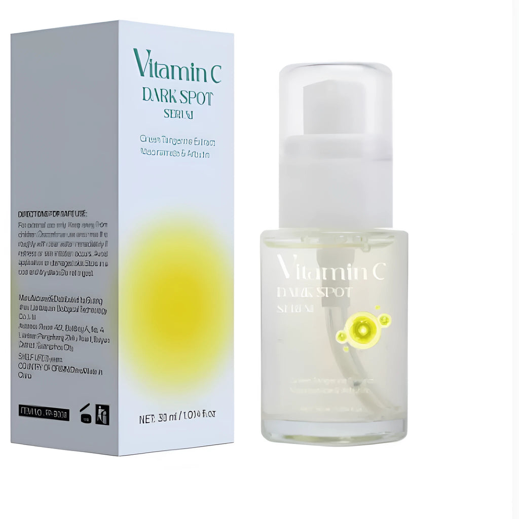 30ml bottle of Vitamin C spot removal facial essence serum for skin brightening.