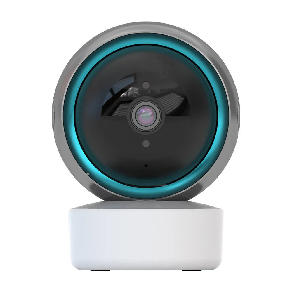 Indoor 360-degree Wi-Fi security camera with night vision and HD resolution