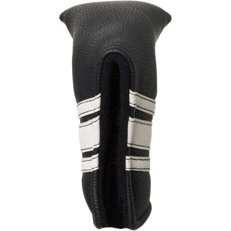 Black PU leather golf club head cover sleeve for putter protection