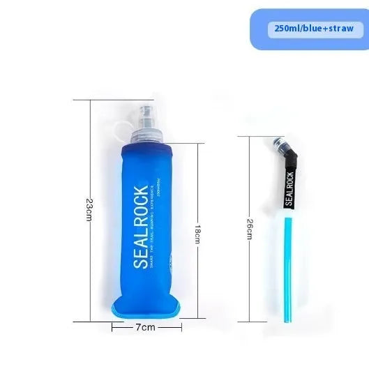 Rigid plastic portable hydration straw for mountain climbing and off-road cycling