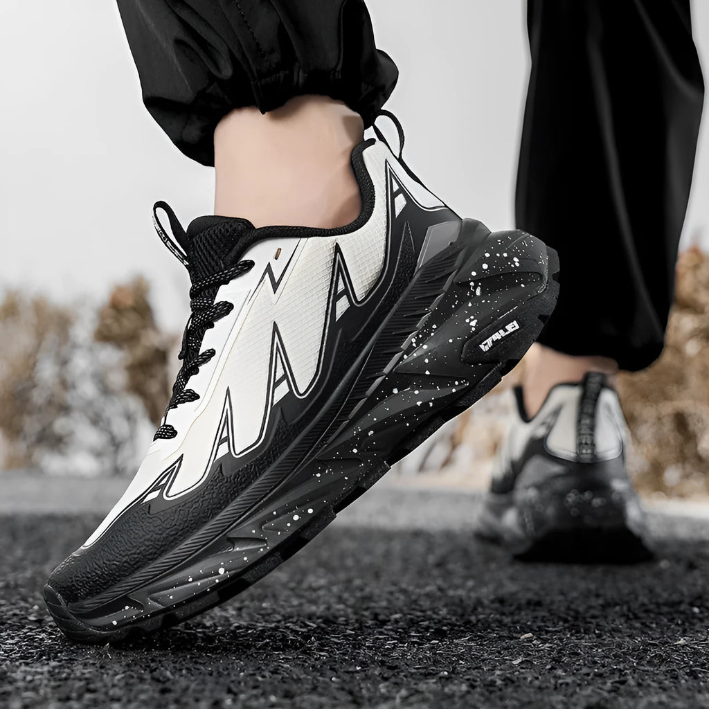 Men's outdoor jogging shoes, waterproof TPU upper, breathable mesh lining, rubber sole, low top, lace up, JP-16804 colour options