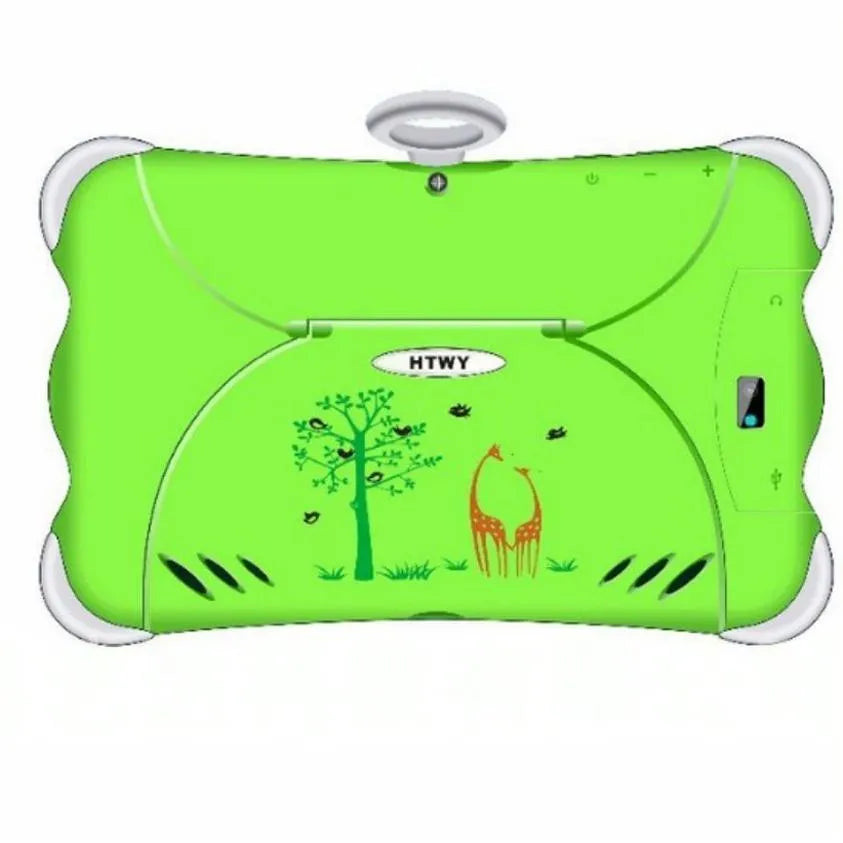 7-inch children's learning tablet in bright cartoon colours with protective stand and 3G calling capability
