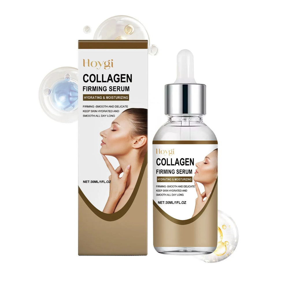 30ml collagen firming care solution tube measuring 2.8x2.8x10.3cm