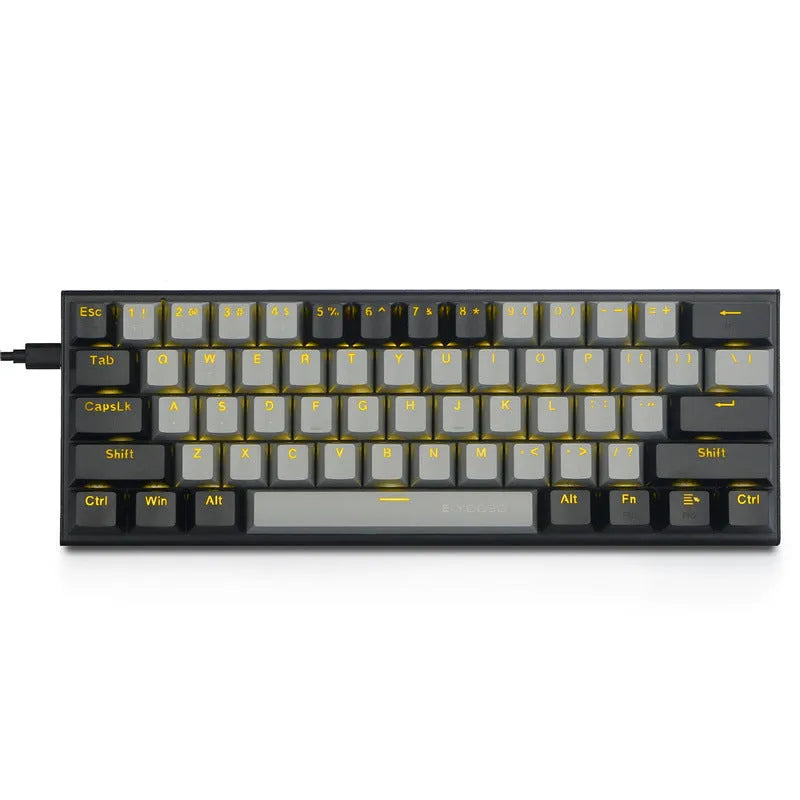 Z11 aluminium mechanical keyboard with illuminated keycaps in black, grey, and green colour scheme.