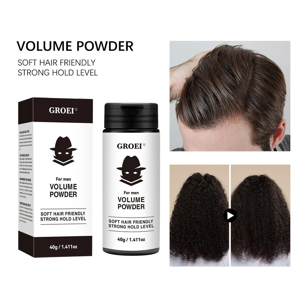 40g container of hair styling powder for oil control and fluffy volume