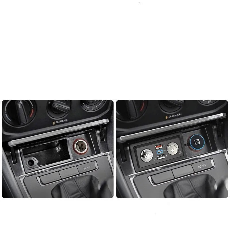 Car charger cigarette lighter adapter with QC3.0 fast charging for Lavida, Pola and Weiling vehicles
