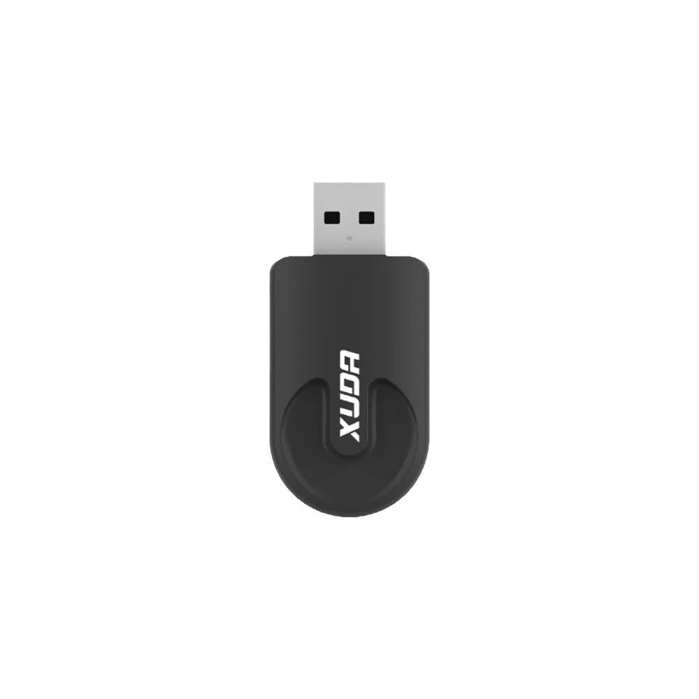 Black mini CarPlay USB wireless data adapter with 26×55×13mm compact ABS PC construction
