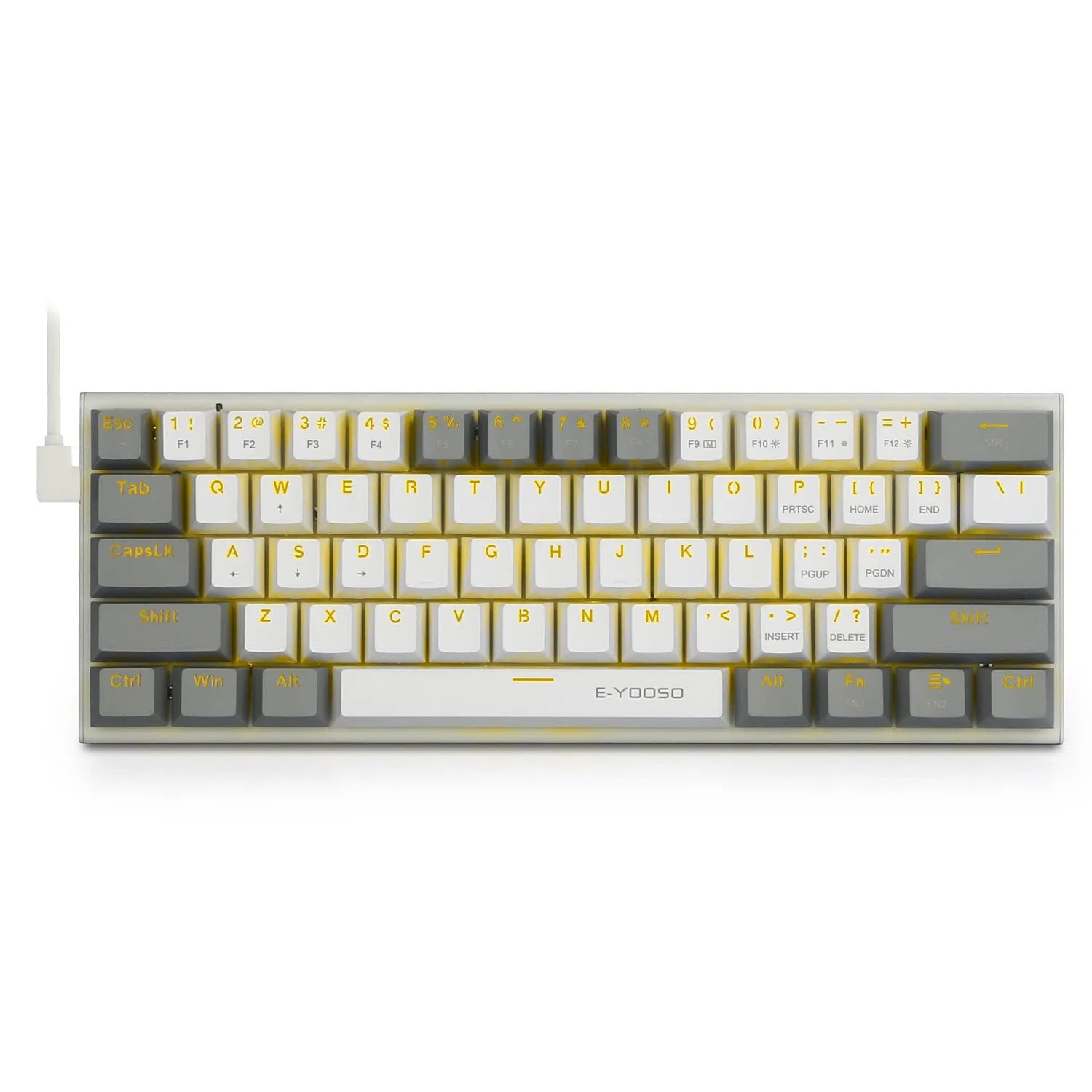 Z11 aluminium mechanical keyboard with illuminated keycaps in black, grey, and green colour scheme.