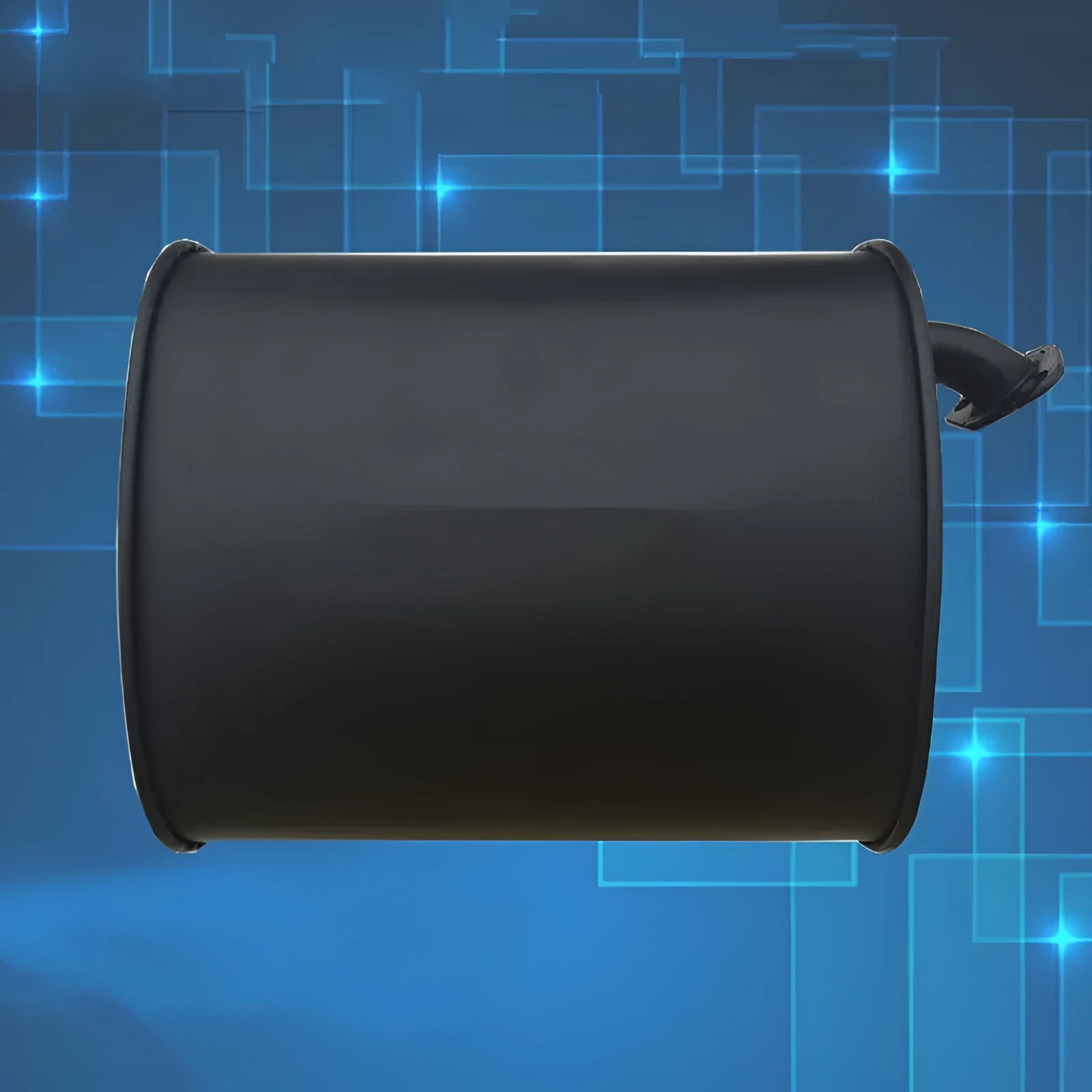 Generator exhaust silencer and chimney pipe accessory for portable gasoline power generators.