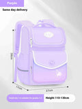 Waterproof Oxford cloth schoolbag for primary school girls in pink, purple or green colours